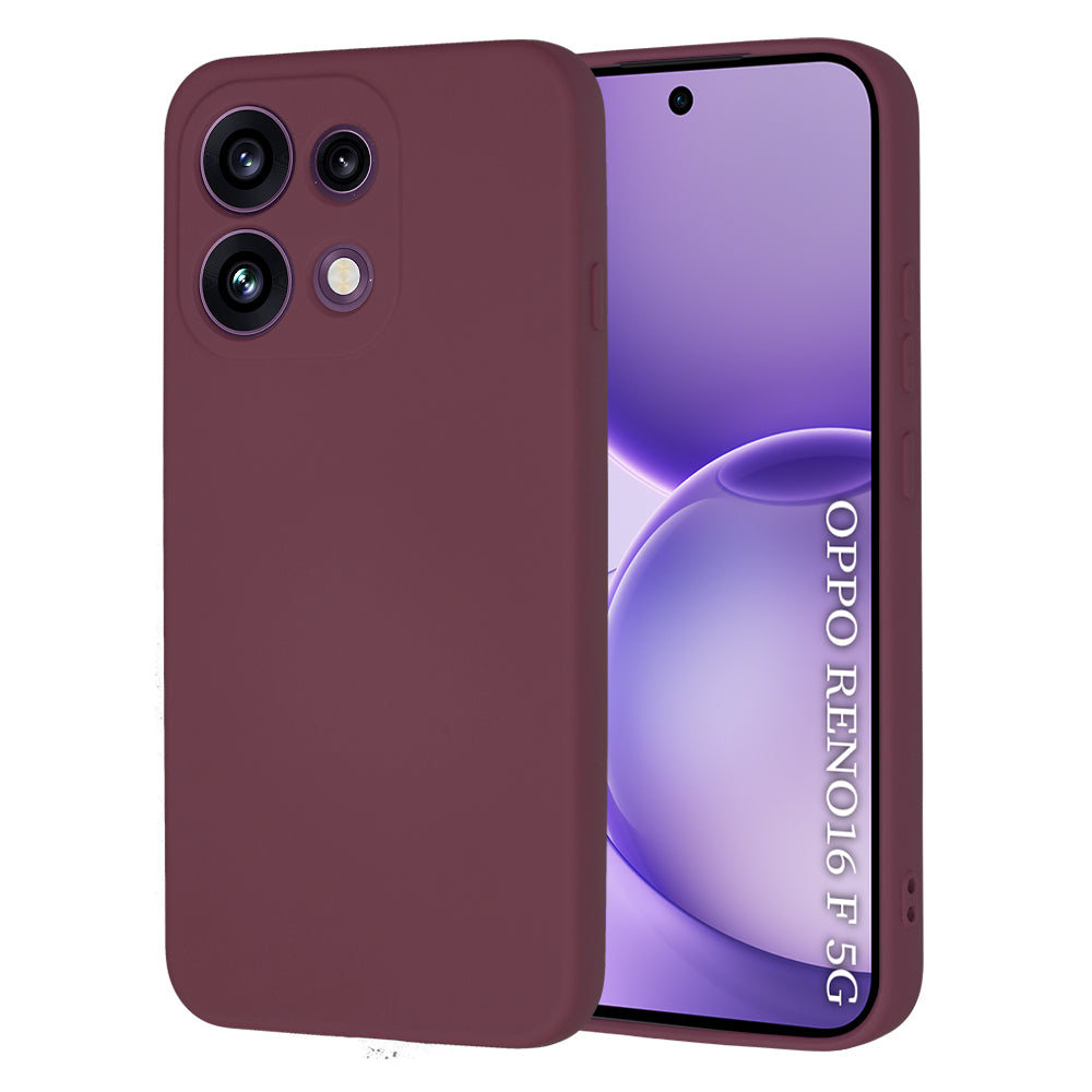Coque pour Oppo Reno16 F / Reno16 FS, Techsuit, SoftFlex, Bordeaux