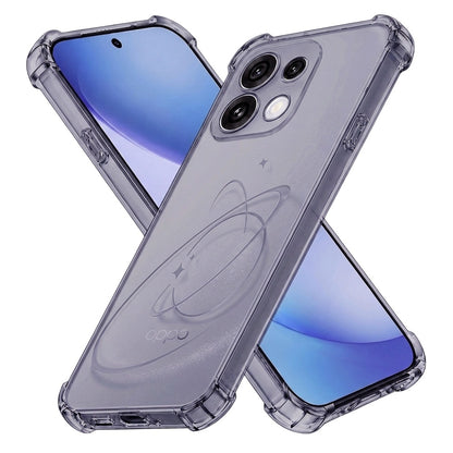 Hülle für Oppo Reno16 Pro, Techsuit, stoßfest klar, rauchfarben