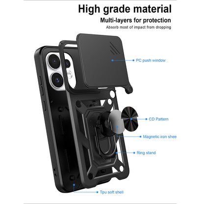 Coque pour Oppo Reno16 / Reno16 Pro, Techsuit, CamShield, Bleue