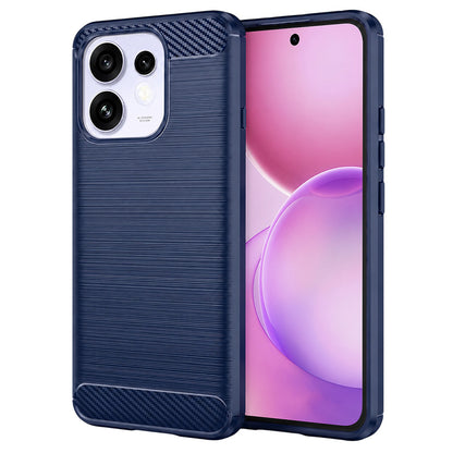 Coque pour Oppo Reno16 / Reno16 Pro, Techsuit, Carbone, Bleue