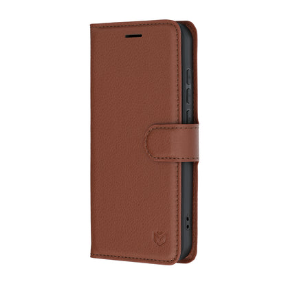 Coque pour Oppo Reno16 / Reno16 Pro, Techsuit, Leather Folio, Marron