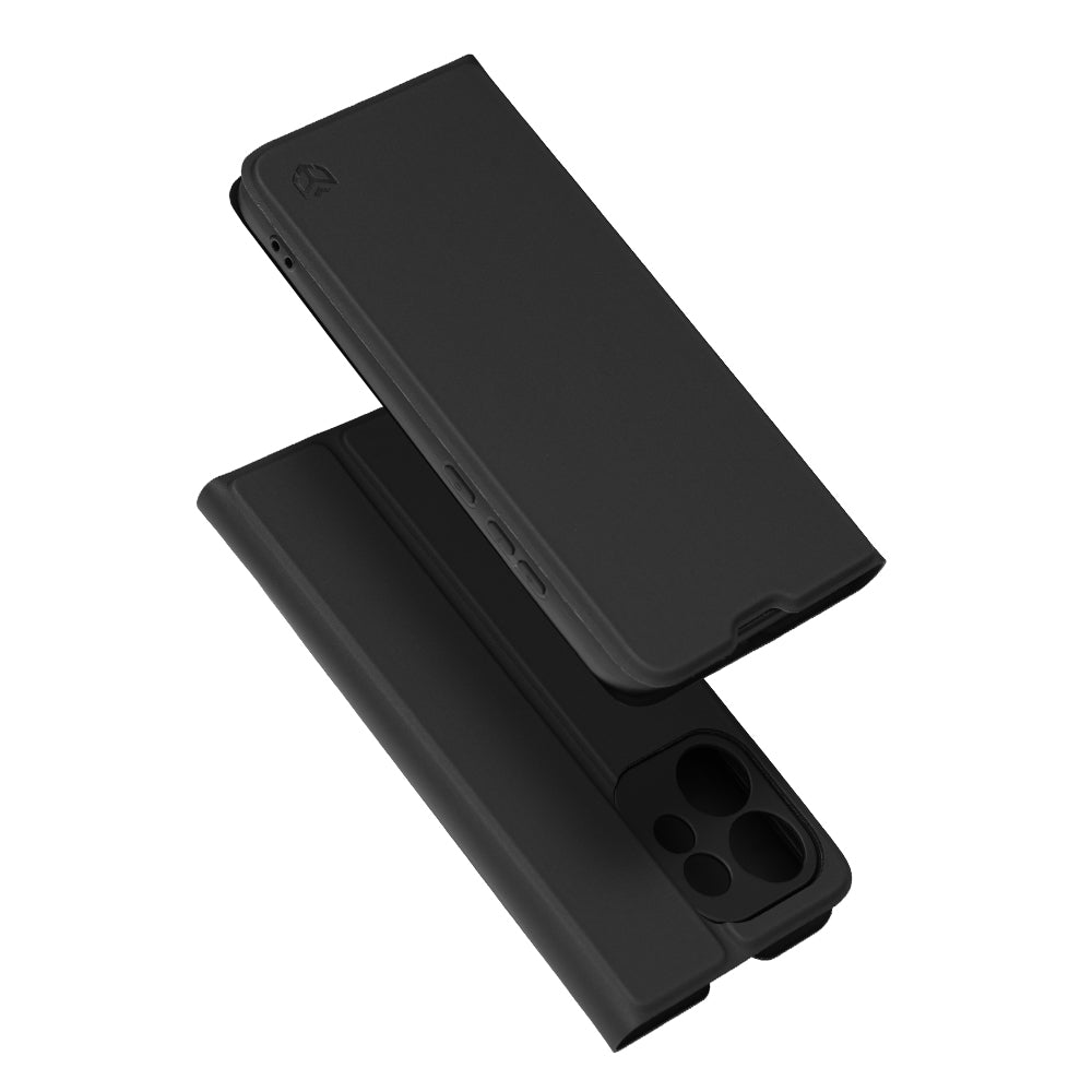 Coque pour Oppo Reno16, Techsuit, Magskin Book, Noire