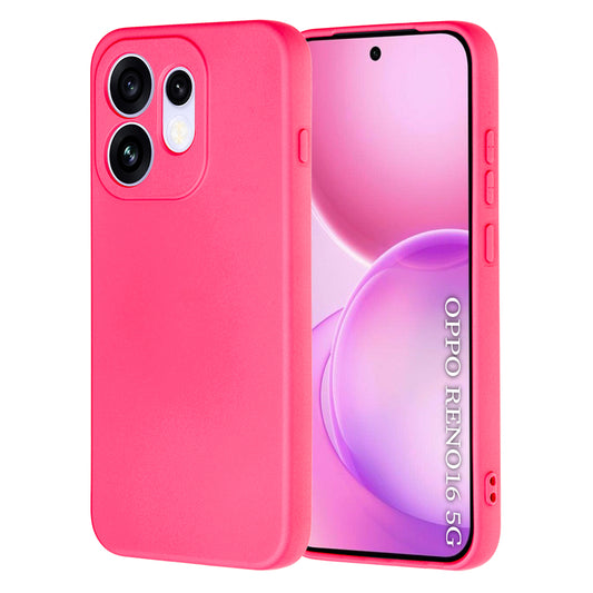 Coque pour Oppo Reno16, Techsuit, SoftFlex, Rose Foncé