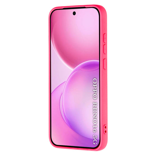 Coque pour Oppo Reno16, Techsuit, SoftFlex, Rose Foncé