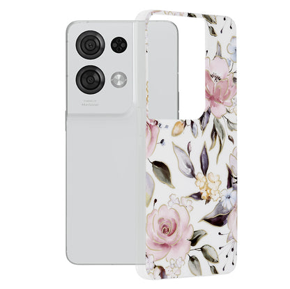 Coque pour Oppo Reno8 Pro, Techsuit, Marble, Blanche