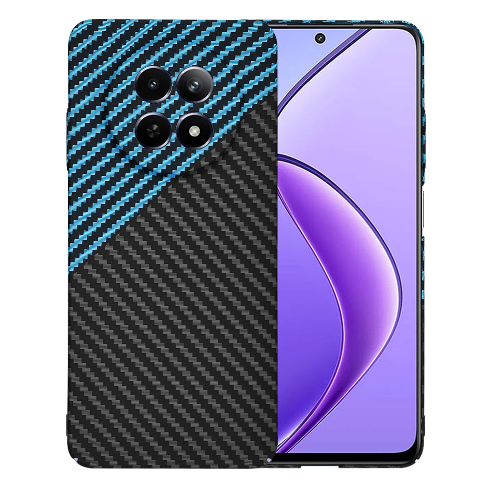 Hülle für Realme 12x / 12, Techsuit, Carbonite FiberShell, Schwarz Blau