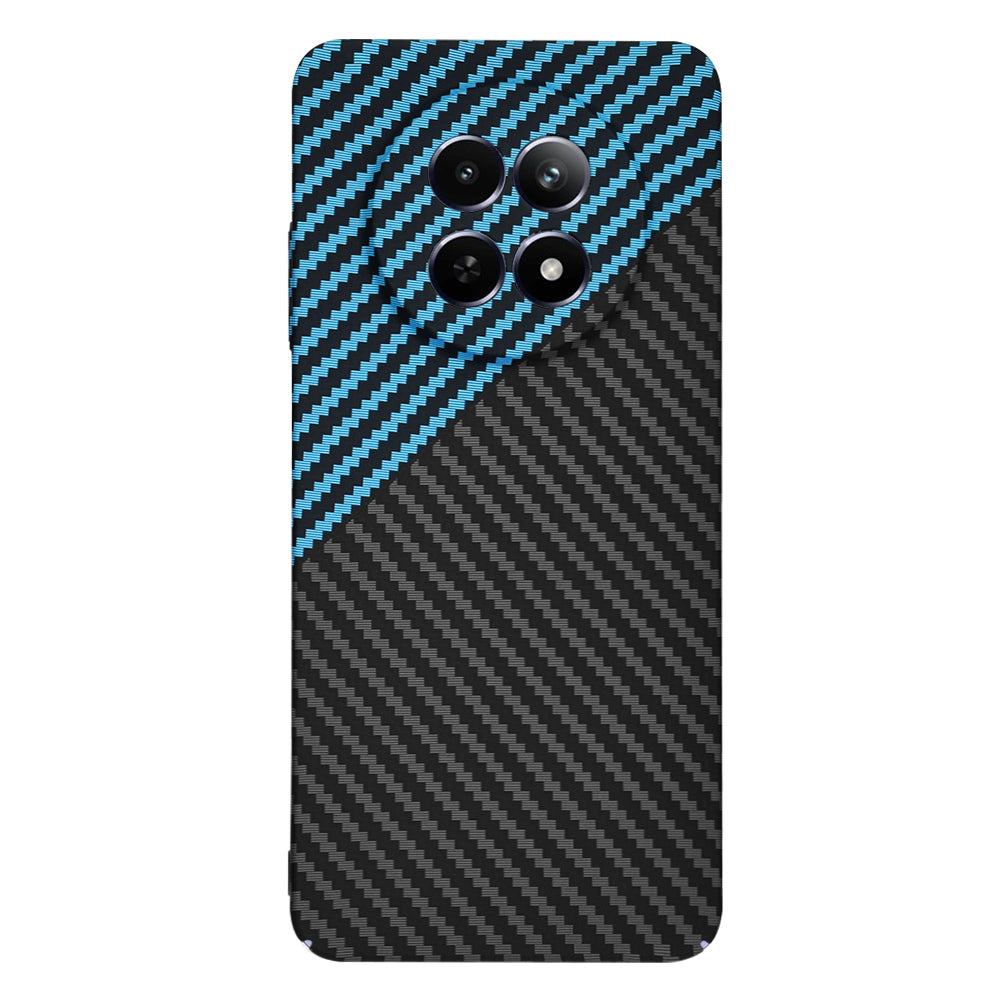 Hülle für Realme 12x / 12, Techsuit, Carbonite FiberShell, Schwarz Blau