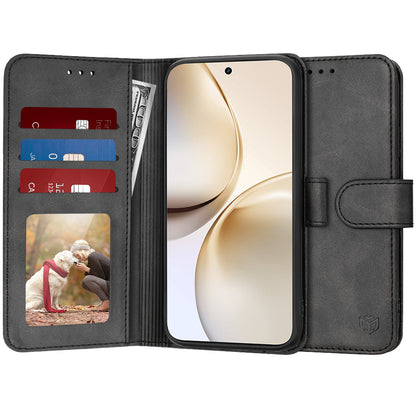 Hülle für Realme 14 Pro+, Techsuit, Diary Book, Schwarz