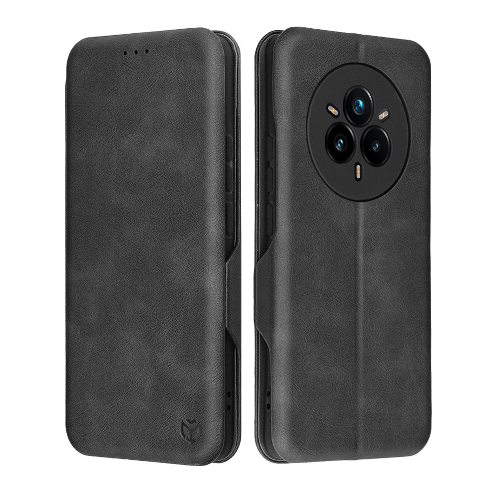 Hülle für Realme 14 Pro+, Techsuit, Safe Wallet Plus, Schwarz