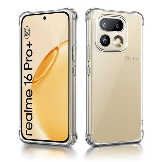 Étui pour Realme 16 Pro+, Techsuit, Shockproof Clear, Transparent