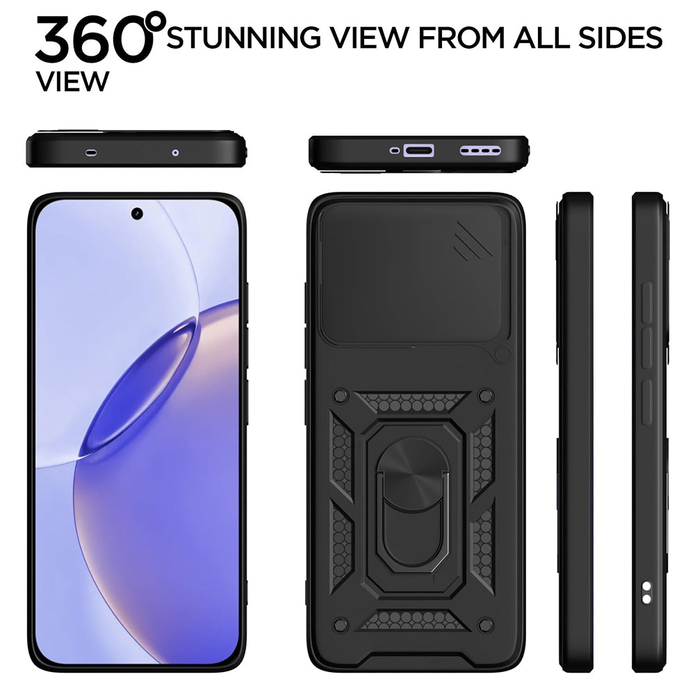 Étui pour Realme 16 Pro, Techsuit, CamShield, Noir