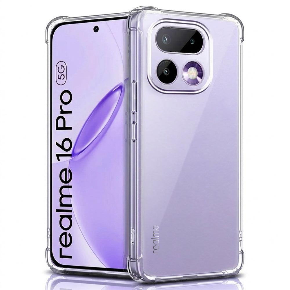 Étui pour Realme 16 Pro, Techsuit, Shockproof Clear, Transparent