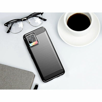 Coque pour Realme 8 Pro / 8, Techsuit, Carbone, Noire