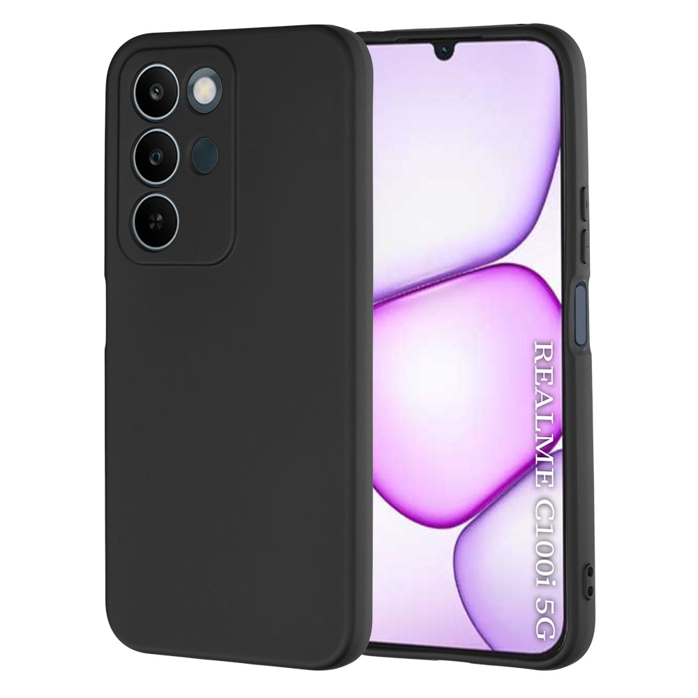 Hülle für Realme C100 5G, Techsuit, SoftFlex, Schwarz
