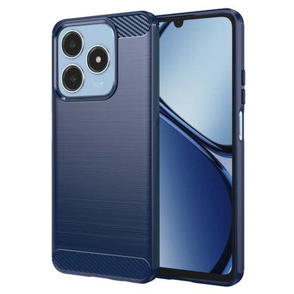 Coque pour Realme C63 / C61, Techsuit, Carbone, Bleue