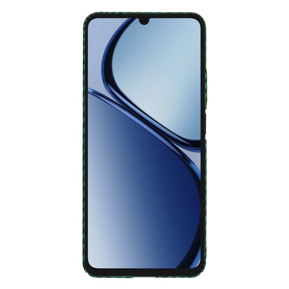 Coque pour Realme C63 / C61, Techsuit, Carbonite FiberShell, Vert