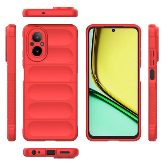 Coque pour Realme C67 4G, Techsuit, Magic Shield, Rouge