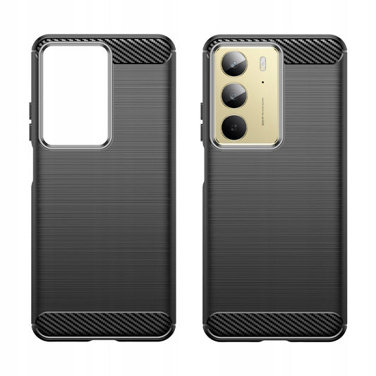Coque pour Realme C75 5G / 14x, Techsuit, Carbone, Noire