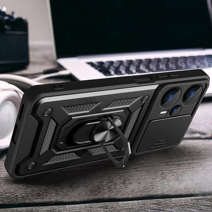 Hülle für Realme GT 6T / GT 6, Techsuit, CamShield, Schwarz