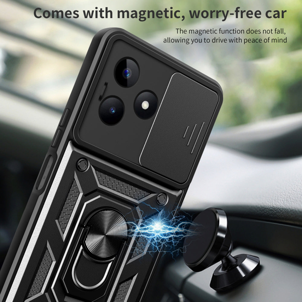 Hülle für Realme Note 50 / C51, Techsuit, CamShield, Schwarz