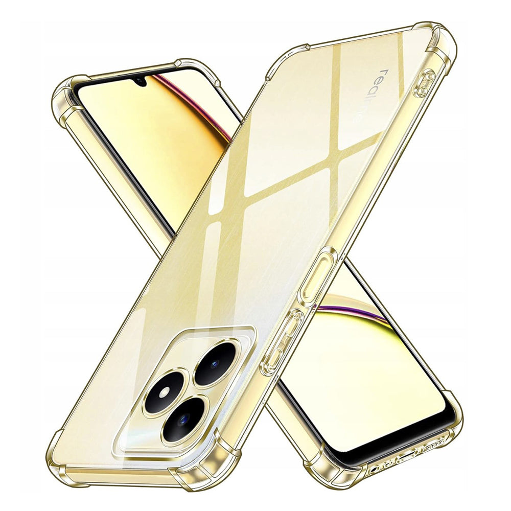 Coque pour Realme Note 50 / C51, Techsuit, Antichoc Claire, Transparente