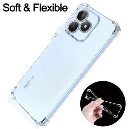Coque pour Realme Note 50 / C51, Techsuit, Antichoc Claire, Transparente