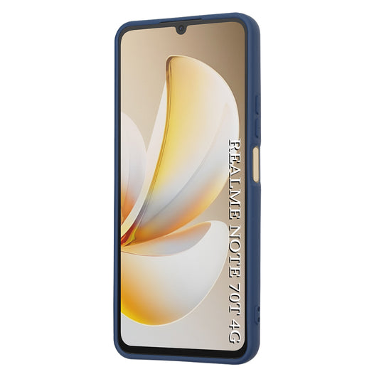 Étui pour Realme Note 70T, Techsuit, SoftFlex, Bleu Marine