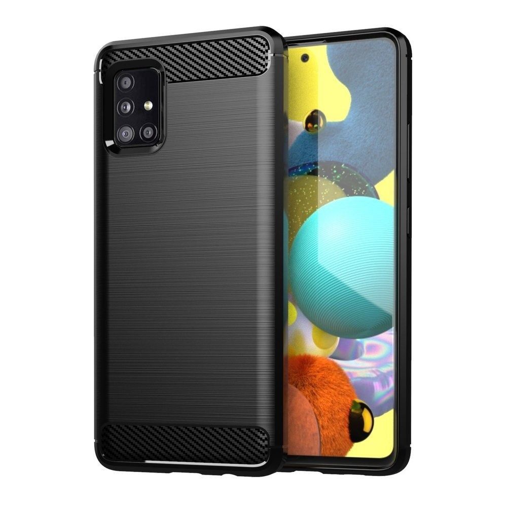 Coque pour Samsung Galaxy A71 A715, OEM, Carbone, Noire