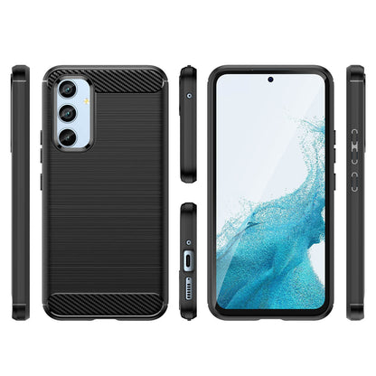Hülle für Samsung Galaxy A54 A546, OEM, Carbon, Schwarz