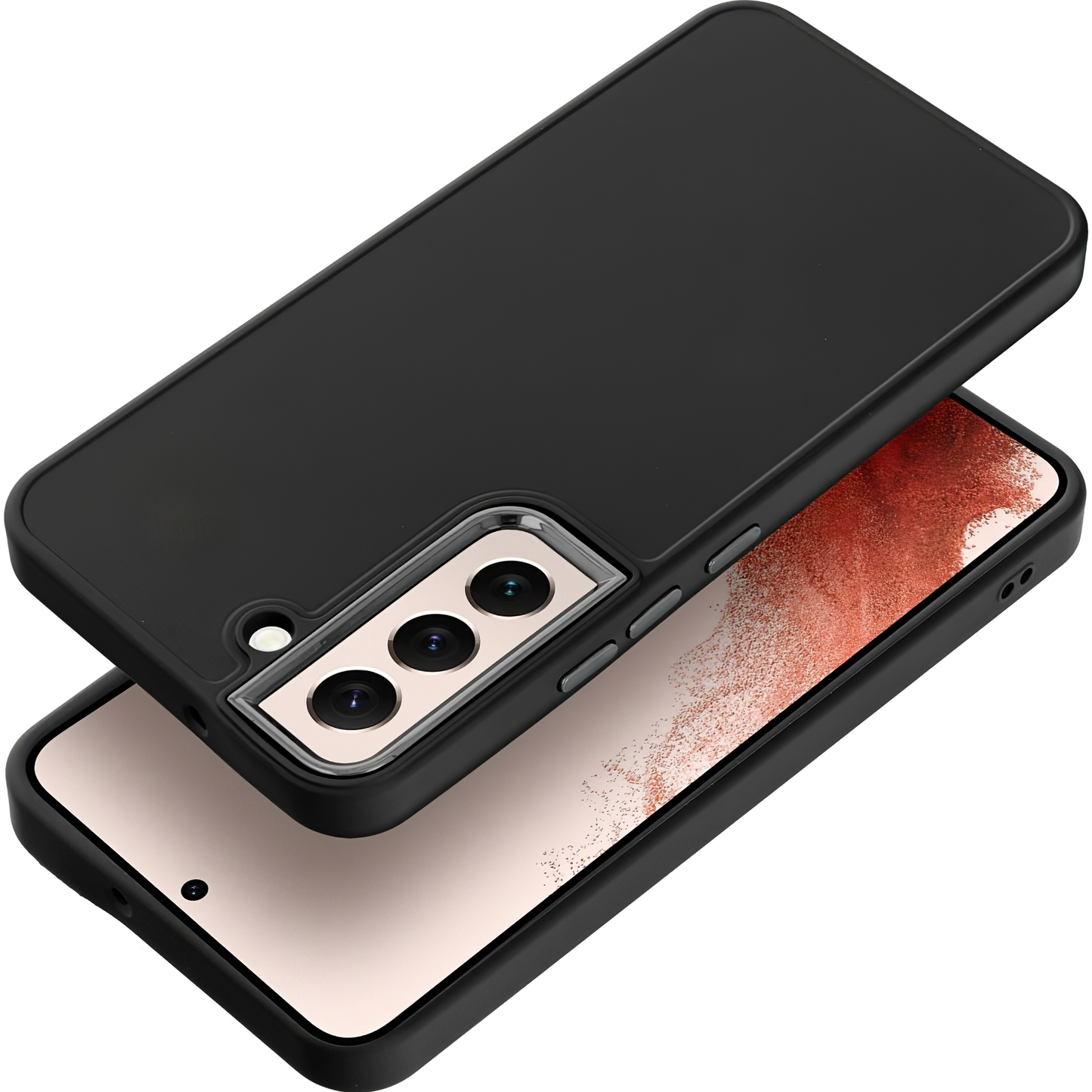 Case for Samsung Galaxy S22 5G S901, OEM, Frame, Black