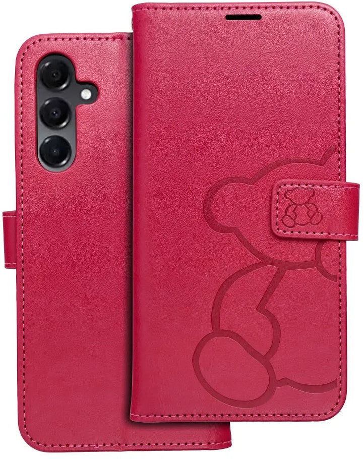 Coque pour Samsung Galaxy A16 5G A166, OEM, MEZZO Teddy Bear, Magenta
