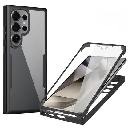 Coque pour Samsung Galaxy S25 Ultra S938, Techsuit, ColorVerse 360, Noire