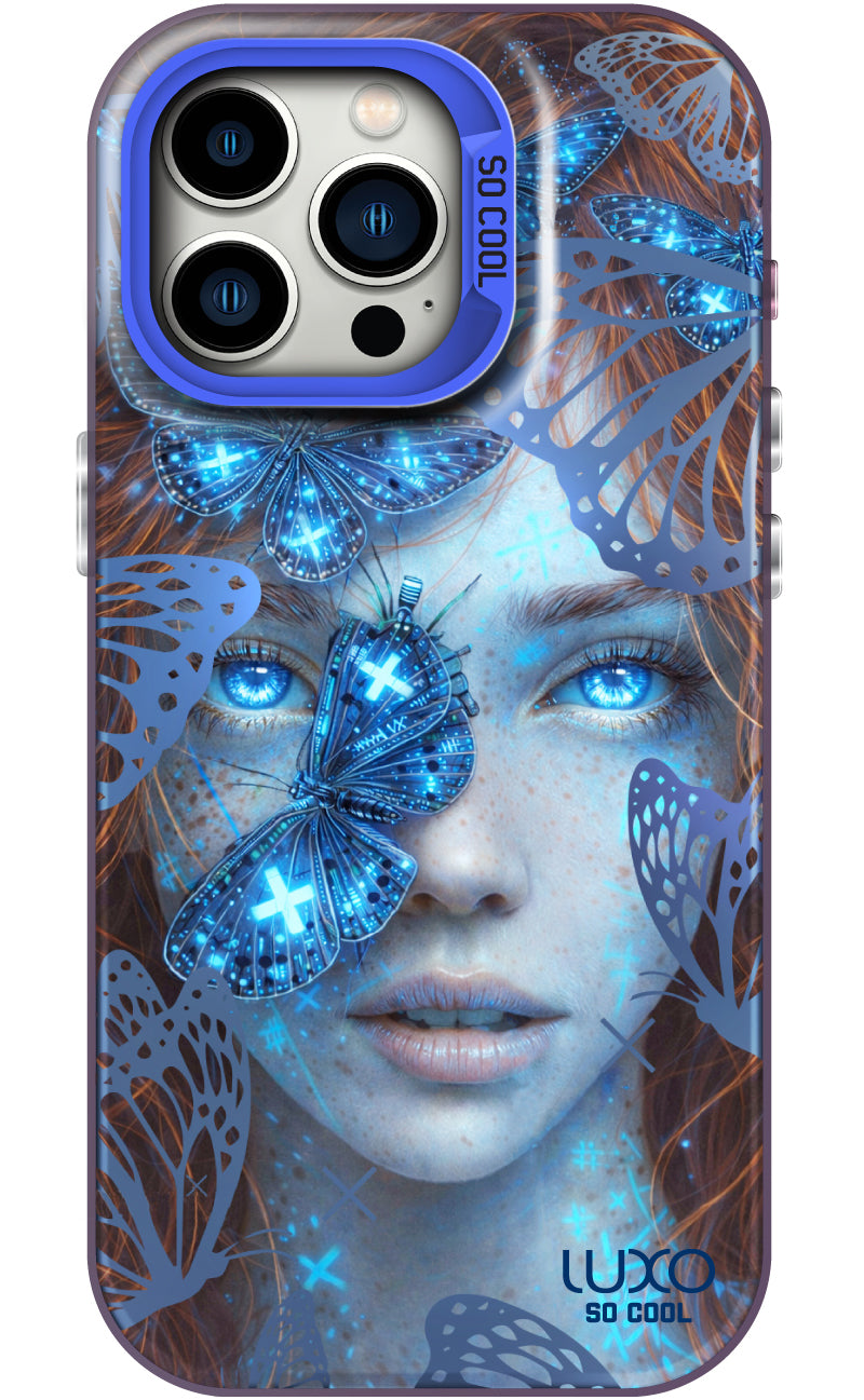 Hülle für Samsung Galaxy S26 Ultra S948, LUXO So CooL, ArcadiA Butterfly Girl, Mehrfarbig