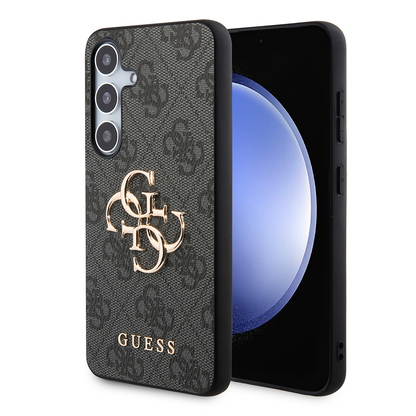 Coque pour Samsung Galaxy S24+ S926, Guess, 4G Big Logo, Noire, Reconditionnée