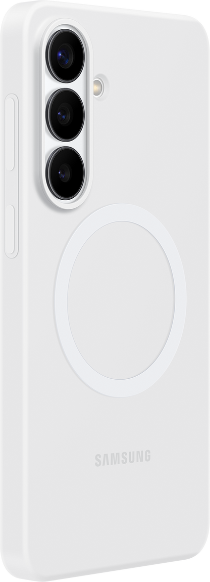 Étui pour Samsung Galaxy S26 Plus S947, Silicone Magnet Case, Blanc EF-ES947CWEGWW