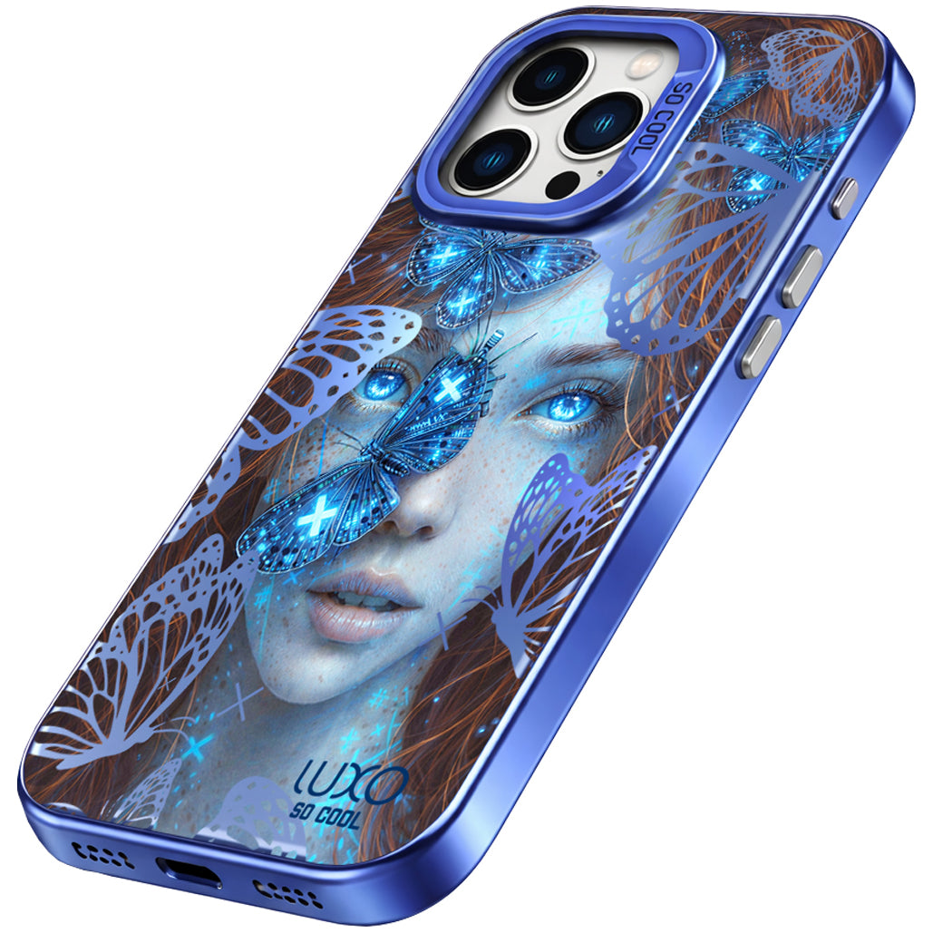 Hülle für Samsung Galaxy A13 A137 / A04s A047 / A13 A135 / A13 5G A136, LUXO So CooL, ArcadiA Butterfly Girl, Mehrfarbig