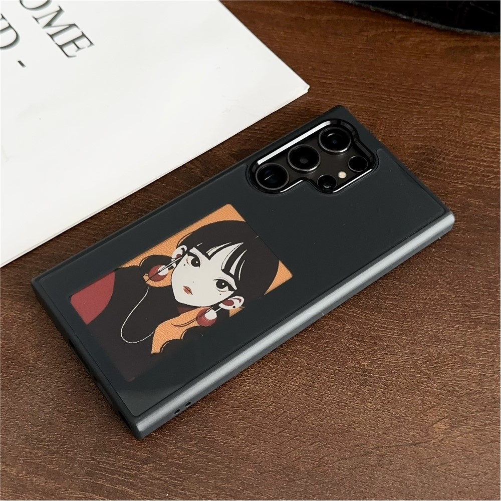 Hülle für Samsung Galaxy S23 Ultra S918, OEM, Display Customized E-Ink, Schwarz