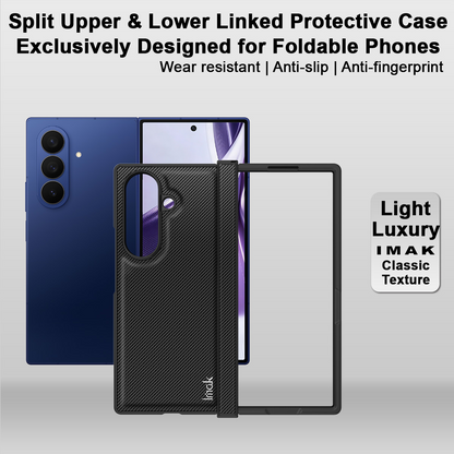 Hülle für Samsung Galaxy Z Fold8 Ultra F976, Imak, Carbon, Schwarz