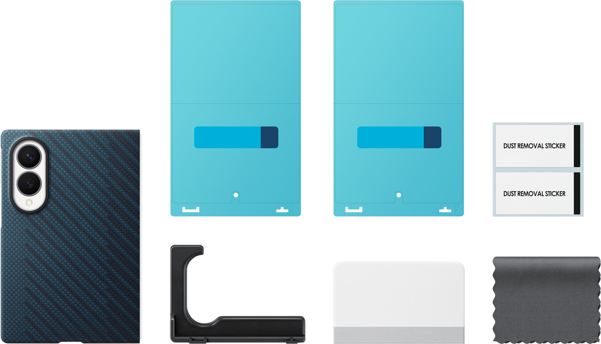 Hülle für Samsung Galaxy Z Fold8 F971, Carbon Magnet Case, Marineblau EF-KF971SNEGWW