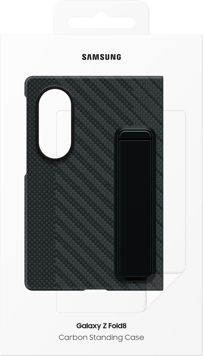Coque pour Samsung Galaxy Z Fold8 F971, Carbon Standing, Noire EF-XF971SBEGWW