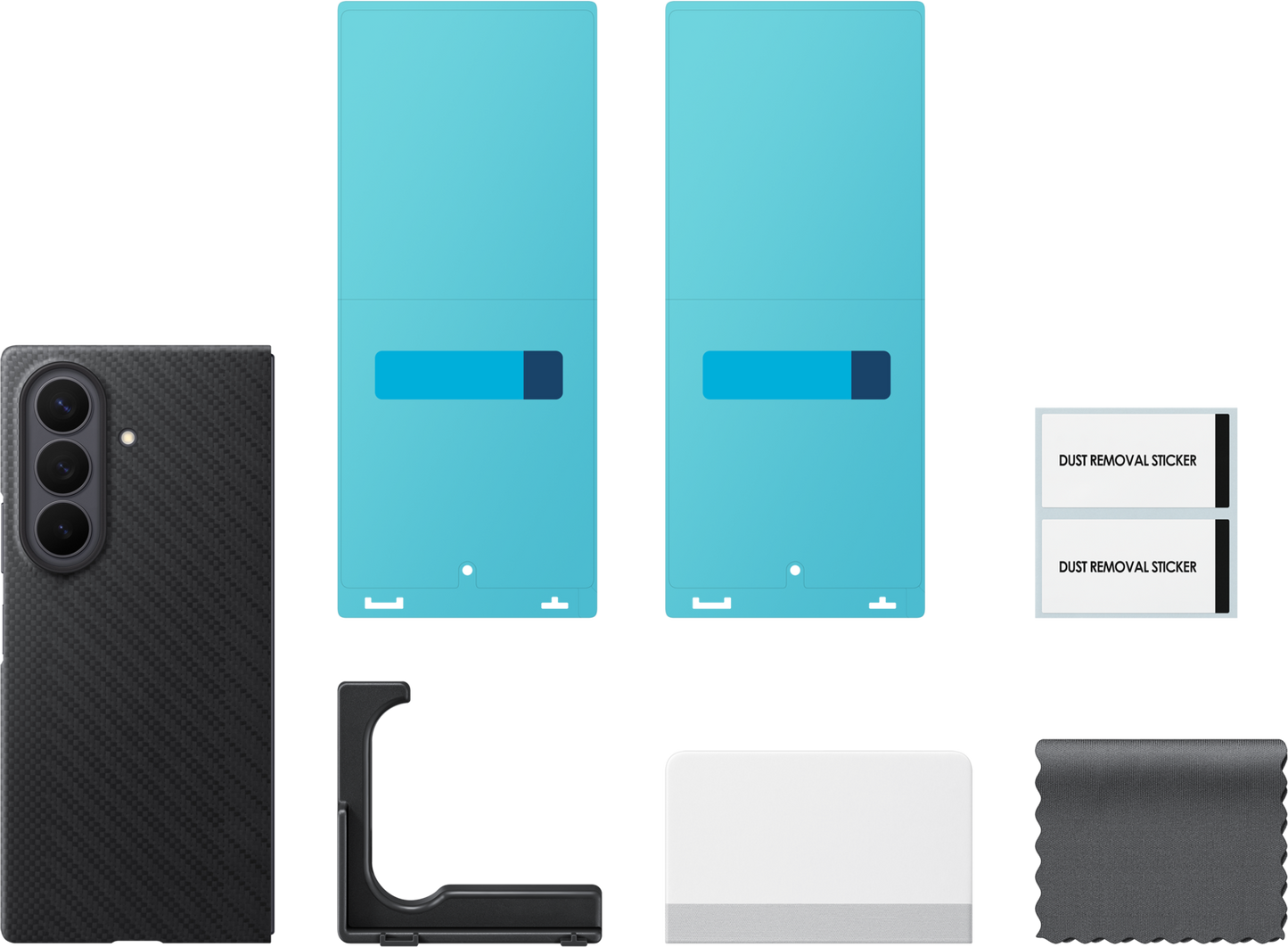 Hülle für Samsung Galaxy Z Fold8 Ultra F976, Carbon Magnet Case, Schwarz EF-KF976SBEGWW