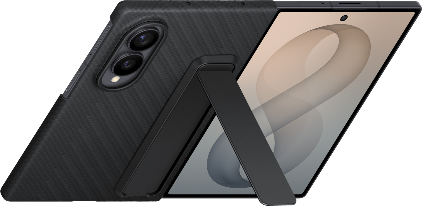 Coque pour Samsung Galaxy Z Fold8 F971, Carbon Standing, Noire EF-XF971SBEGWW