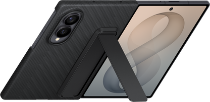 Coque pour Samsung Galaxy Z Fold8 F971, Carbon Standing, Noire EF-XF971SBEGWW