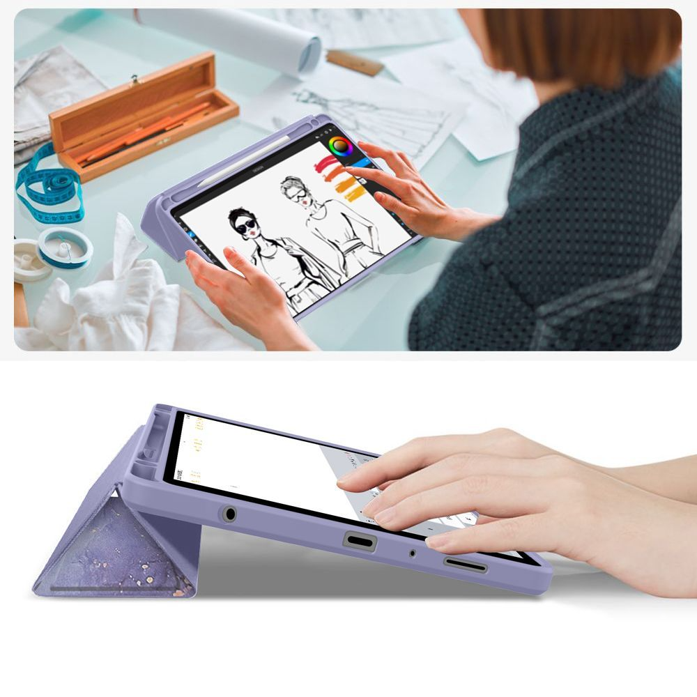 Étui pour Samsung Galaxy Tab A11 / Tab A9, Tech-Protect, SC PEN Hybrid, Violet