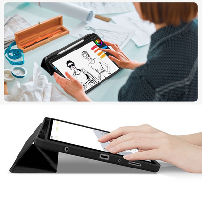 Étui pour Samsung Galaxy Tab A11 / Tab A9, Tech-Protect, SC PEN Hybrid, Noir