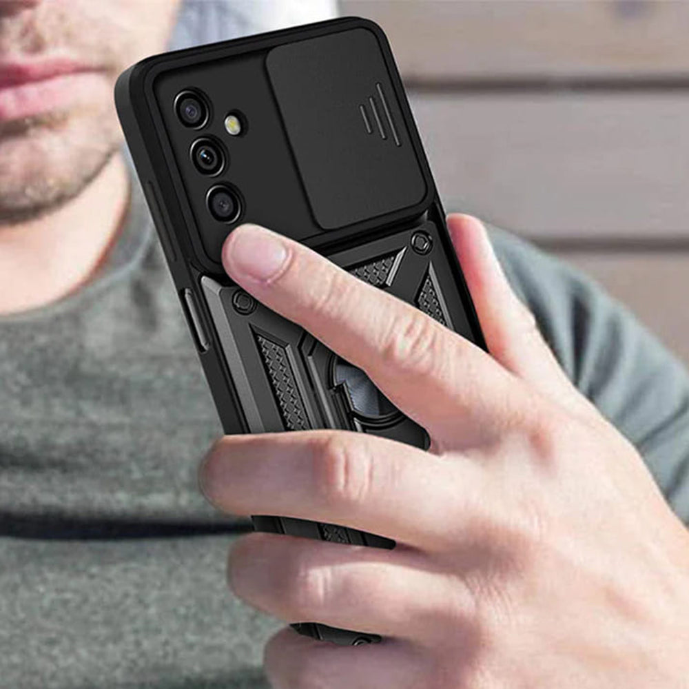 Hülle für Samsung Galaxy A04s A047 / A13 5G A136, Techsuit, CamShield, Schwarz