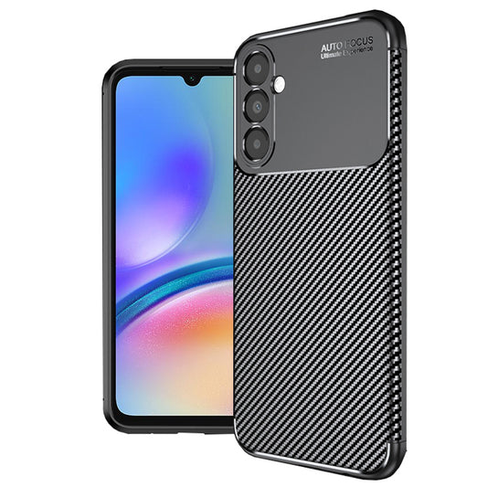 Coque pour Samsung Galaxy A05s A057, Techsuit, Fibre de carbone, Noire