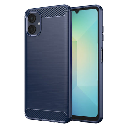 Coque pour Samsung Galaxy A06 A065, Techsuit, Carbone, Bleue