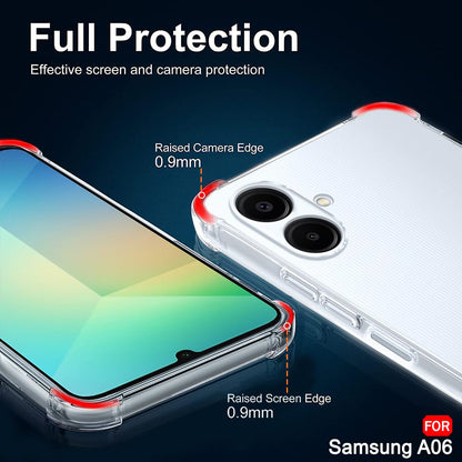 Case for Samsung Galaxy A06 A065, Techsuit, Shockproof Clear, Transparent