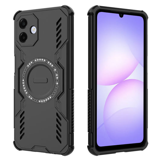 Coque MagSafe pour Samsung Galaxy A07 4G A075, Techsuit, ArmorMag, Noire